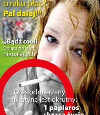plakat dotyczący palenia papierosów